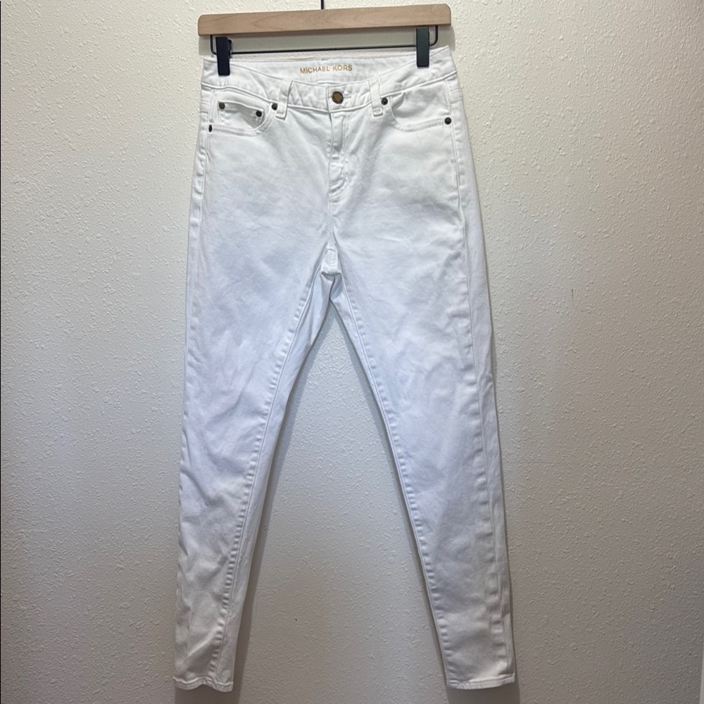 Michael Kors Crisp White Jeans, Size 4